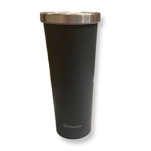 Vitamix 24 Oz Tumbler Stainless Steel Grey Double-Wall Insulated No Straw